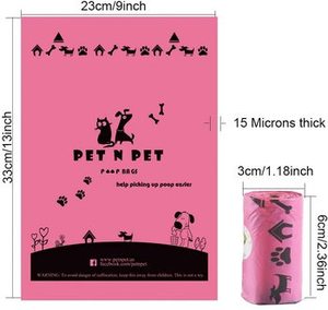 Pet Poop Waste Disposal <b>Bag</b> Biodegradable <b>Compostable</b> Degradable Dog Poop Poo Pop <b>Bag</b> for Dog - Product Image 3