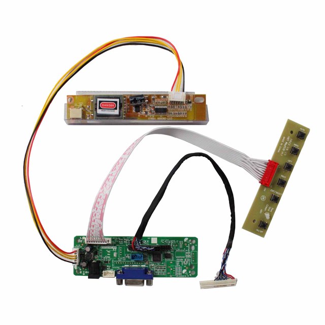 1366X768 1280X800 Vga Lcd Controller Board Digital 1Ccfl 30Pin Lvds Lcd Driver Pcb Board For 14.1 15.4 15.6Inch Lcd Display