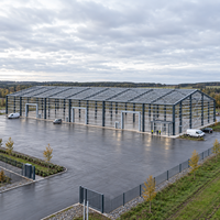 Panneau en laine minérale EN S355 pour grandes ateliers, usines, entrepôts, bureaux, bâtiments en acier résistant à la corrosion