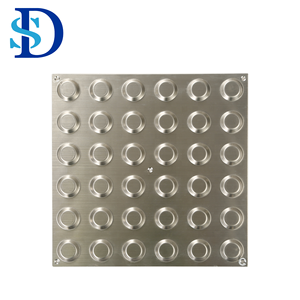 Indicateurs de surface au sol tactiles en acier inoxydable Tapis indicateur <span class=keywords><strong>tactile</strong></span> pour pavés Ss Tapis indicateur <span class=keywords><strong>tactile</strong></span> - Product Image 1