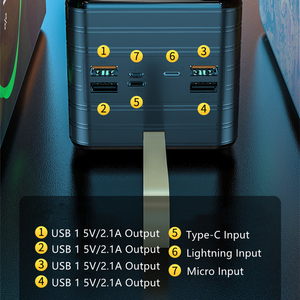 Banque d'alimentation de grande capacité <span class=keywords><strong>100000</strong></span> mAh, prix d'usine en gros, banque d'alimentation <span class=keywords><strong>100000</strong></span> mAh, quatre sorties USB, banques d'alimentation haute capacité - Product Image 3