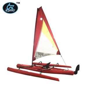 U-boat-barco pequeño <span class=keywords><strong>de</strong></span> plástico <span class=keywords><strong>de</strong></span> alta calidad, trimaran sinle, velero con asientos <span class=keywords><strong>de</strong></span> aluminio con sistema <span class=keywords><strong>de</strong></span> timón - Product Image 2