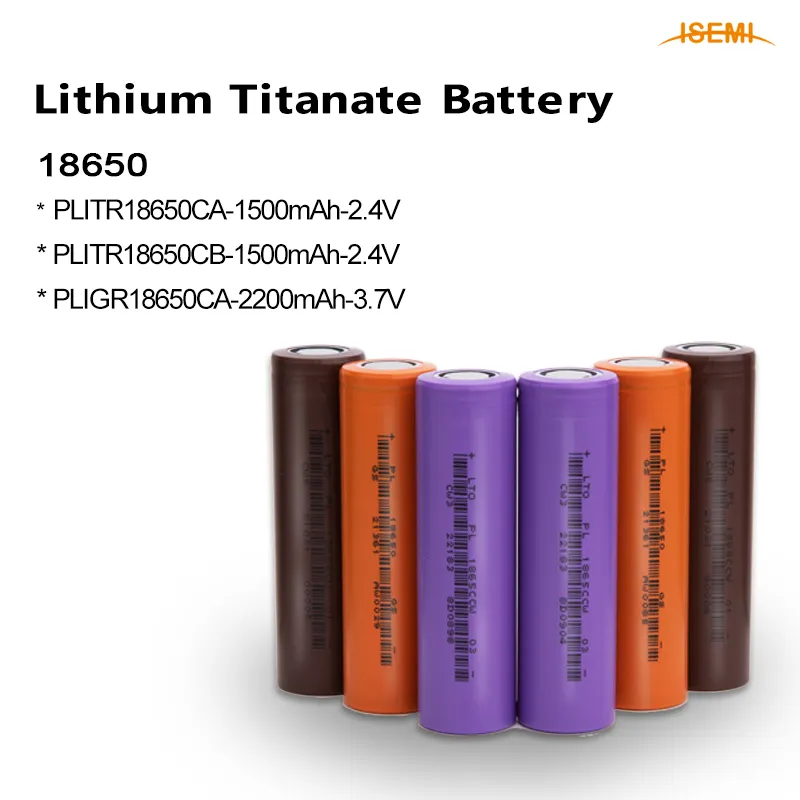 Wholesale Grade A 2.4v 18650 lto 1500mAh titanate lithium battery for solar energy storage ESS