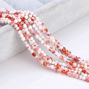 ลูกปัดพลอยธรรมชาติทรงเหลี่ยมเจียระไนแบบบริลเลียนต์ สีส้มตาแมว ปะการัง หยก ทับทิม ลูกปัดสีชมพูสำหรับทำเครื่องประดับ ขัดเงา ขนาด 1.5 มม. 8 มม. - Product Image 6