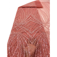 NI.AI Sequin Tulle Tissu Blanc Sequin Perlé Dentelle À La Main Dentelle Française pour Robe De Mariée Tissu Africain à Vendre