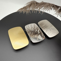 Boucles en laiton massif robustes, rectangulaires, gravables, pour gravure au laser