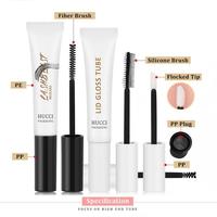 Emballage personnalisé de tubes en plastique pour gloss à lèvres de 3 ml à 10 ml, tubes vides pour mascara, sérum de croissance des cils avec applicateur à brosse
