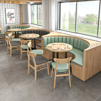 Muebles para Restaurantes, Plataforma de Desarrollo de Sofás, Sofá para Restaurante, Nuevo Modelo, Restaurante Americano, Mesa y Silla para Cafetería