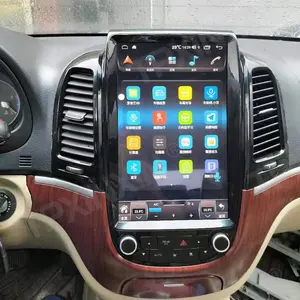 Android 10.0, para hyundai santa fe 2006 2007 2008-2012 navegação gps unidade de cabeça automotiva estéreo rádio fita gravador multimídia ips