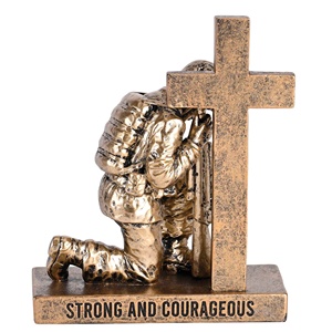 TD Soldier 8H croce scultura per la preghiera e la meditazione