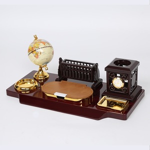 IStapromo Gifts Porte-stylo tendance avec horloge, porte-stylo en métal avec cristal, coupe-trophée personnalisée - Product Image 3