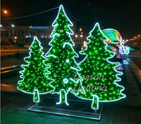 Wasserdichte IP65 2D Weihnachtsbaum-Motiv LED-Lichterkette Weihnachts-Feiertagsbeleuchtung Dekorative Landschaftsbeleuchtung
