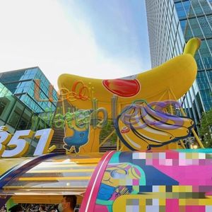 Modelo de globo de plátano inflable gigante de Pvc, modelo de felpa de Mascota de globos de frutas inflables para decoraciones publicitarias - Product Image 6