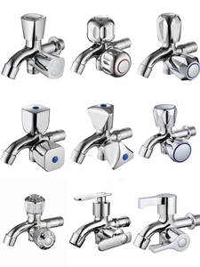 <span class=keywords><strong>Robinet</strong></span> multifonctionnel en alliage de zinc pour machine à laver, un entrée deux sorties, pour salle de bain, balcon, et bassin de lavage - Vente en gros usine - Product Image 2