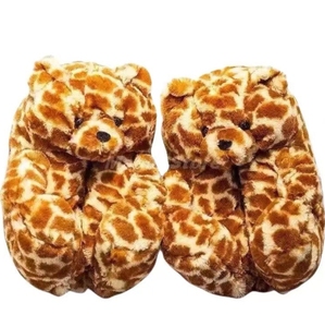 <span class=keywords><strong>Pantofole</strong></span> a Forma di Orsacchiotto in Peluche, Scarpe in Cotone Cartoon per l'Inverno - Product Image 5