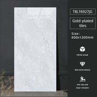 Azulejos pulidos de esmalte de cocina de 600x1200mm de calidad superior, azulejos de porcelana de 10mm, azulejos de suelo familiares de Hotel con textura de piedra