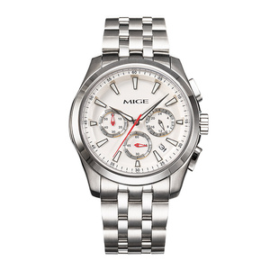 Reloj de Cuarzo de Lujo de 40MM con Logotipo Personalizado para Hombre, Cristal de Zafiro, Acero Inoxidable 316L, Movimiento Japonés VK63, Multifuncional - Product Image 2