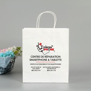 Eco-Friendly Custom Logo Laminated Kraft <b>Paper</b> Takeout Handle <b>Bags</b> Durable Recyclable Food Packaging <b>Bag</b> for Cake Bakery Pastry - Product Image 3