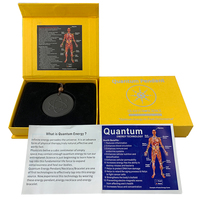 Pendentif Bio Énergétique en Pierre Volcanique Hoonni OEM avec Logo Personnalisé, Vente en Gros, Bijoux de Guérison Énergétique Quantique Scalaire
