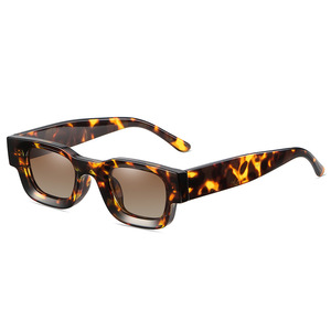 Marque privée gelée grise forme carrée ombre multicolore ronde punk léopard charnière en métal petites <span class=keywords><strong>lunettes</strong></span> de soleil unisexes polarisées - Product Image 3