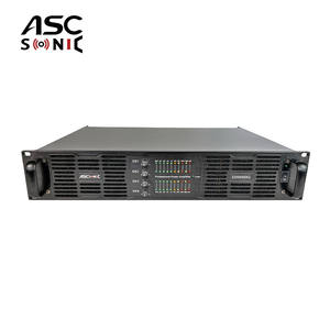 ASCSONIC D20000Q 4チャンネル クラスD 2000W 4オーム メタルオーディオパワーアンプ（20Hz-20KHz周波数特性、サブウーファー用） - Product Image 1