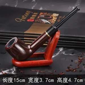 Pipa <span class=keywords><strong>de</strong></span> <span class=keywords><strong>Fumar</strong></span> <span class=keywords><strong>de</strong></span> Laca Hecha a Mano Estilo Chino con Filtro y 10 Herramientas 9mm - Product Image 6