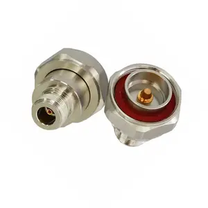 7/16 DIN Plug Male to N Type Female Jack RF Connector Straight Adapter 全新