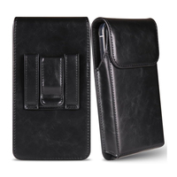 Étui universel pour téléphone en cuir PU pour hommes, 5,5 à 6,9 pouces, avec clip ceinture, pour iPhone, Samsung, Xiaomi, sac de téléphone pour la taille, pour hommes