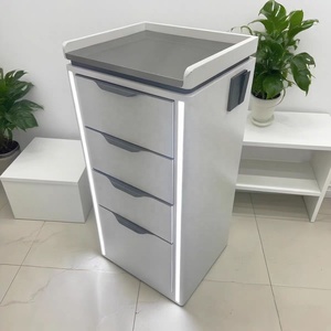 Gabinete de Almacenamiento de Madera para Salón de Belleza Profesional DM, Duradero, Ecológico, de Gran Capacidad, con 4 Cajones, Moderno y Sencillo - Product Image 4