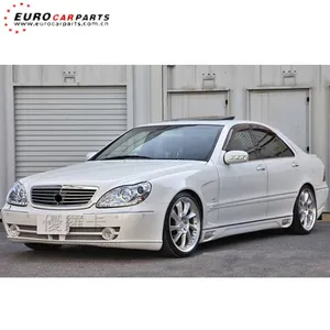 w220 body kits fit for S-class W220 1999-2002year to L style body kits FRP material full kit