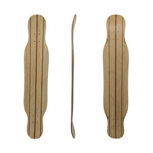 لوح تزلج مزدوج من الخيزران قابل للطي، لوح تزلج طويل مصنوع من الألياف الزجاجية، محمول للبالغين - Product Image 1