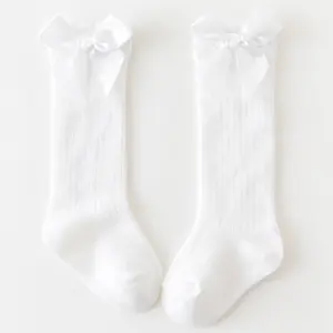 2023 RTS 2021 Новые весенние и осенние детские носки с бантом, свободные длинные носки-трубки, детские носки для 1 года
