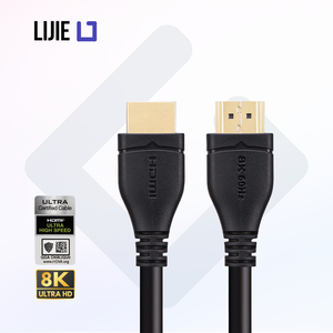 สาย HDMI 2.1 Ultra High Speed ที่ได้รับการรับรอง รองรับ 8K/60Hz Ultra HD เสียงและภาพ คุณภาพสูง หัวต่อแบบ Male to Male สำหรับทีวี จอภาพ โปรเจคเตอร์ - Product Image 1