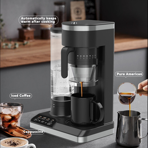 [Thiết kế mới] khách <span class=keywords><strong>s</strong></span>ạn đơn Hai cốc hoàn toàn tự động Máy pha cà phê điện vỏ nhôm điều chỉnh chính xác gốm - Product Image 6