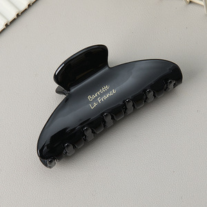 Barrette à <span class=keywords><strong>cheveux</strong></span> en acétate de haute qualité avec logo personnalisé Yuxi, couleur unie, étiquette dorée, classique, simple, pour femmes et filles, accessoires pour <span class=keywords><strong>cheveux</strong></span> - Product Image 6
