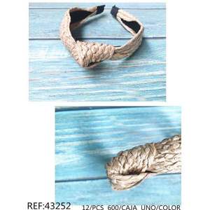 Diadema de Césped Sintético con Diseño Trenzado y Anudado, Accesorio Hecho a Mano, Casual y a la Moda para Mujer - Product Image 1