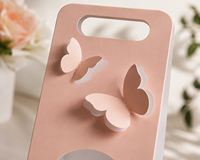 Scatola Pieghevole in Cartone Rigido con Finestra, Ritaglio a Farfalla, Laminazione Opaca Eco-Friendly, Logo Personalizzato, Confezione Regalo in Materiali Riciclati