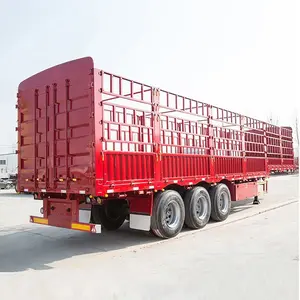 Vehículo especial de la marca China, semirremolque de carga de 13m, remolque de cerca, camión-remolque de pared lateral de 40 pies