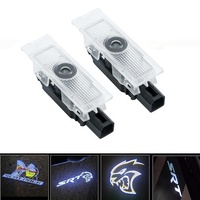 Lampes de bienvenue pour portières de voiture, étanches, 2 pièces, haute définition, accessoires de portières de voiture, lampes de projection pour Dodge Challenger