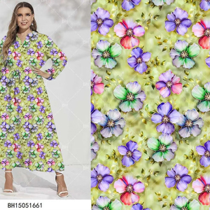 Shaoxing fabbrica all'ingrosso stampa digitale 100% viscosa <span class=keywords><strong>Rayon</strong></span> tessuto con stampa modale morbido per abiti da donna indumento - Product Image 5