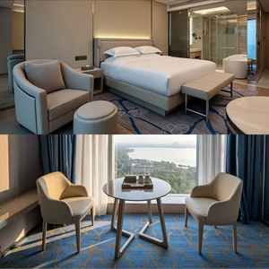 Juego de Muebles para Habitación de Huéspedes con Vista a la Ciudad, con Escritorio Integrado, para Hoteles Boutique de Negocios en el <span class=keywords><strong>CBD</strong></span> - Product Image 1