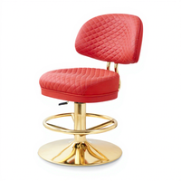 Chaise de jeu à fente de qualité Casino professionnel Chaise de bar à base dorée réglable confortable à vendre