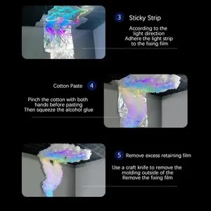 RGB Thunder Cloud Lamp Led DIY Creative Cloud <b>Lights</b> Strip Gaming Room <b>Wall</b> <b>Light</b> Bar Atmosphere Party Festival Decor <b>Lights</b> - Product Image 6