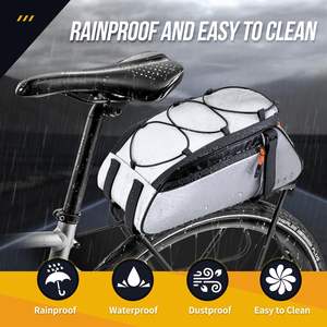 Sacoche de selle multifonctionnelle en toile pour motos et vélos, durable, avec rangement supplémentaire, attachable, sacoches latérales pour le cyclisme - Product Image 5