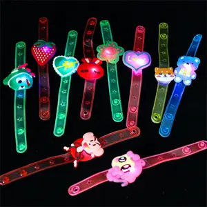 Cheap Neon Party Multicolor Light Flash Toys Gift For Kid Luminous LED Lights Creative Bracelet Watch Flash Wrist Luminous Toys