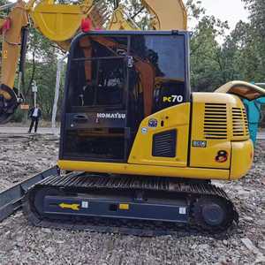 Miniexcavadora usada de segunda mano, Komatsu pc70 accesorio para maquinaria de construcción, a la venta, a la venta - Product Image 2