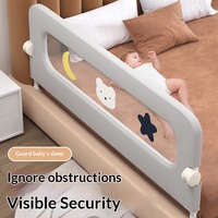 Barandilla de Seguridad Plegable Multicolor para Cama de Bebé Summer Infants, Altura Ajustable, Material Oxford, Anti-Caídas, 1.5-2.0m, 2-4 Años