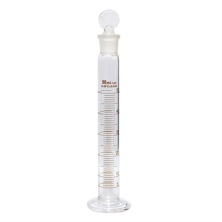 Boro3.3 laboratório de borosilicato tubo de vidro 100ml 250ml de vidro cilindro de medição graduado com base redonda e bico