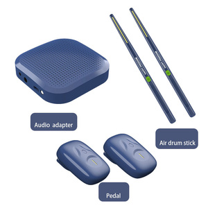 Tambor de sentido corporal Tambor electrónico de aire Tecnología negra portátil inteligente Instrumento AR <span class=keywords><strong>Baquetas</strong></span> de práctica - Product Image 1