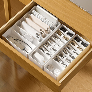 Office Organizer Drawer Storage Box Rectangular Compartmentalized Stackable For Cables Chargers Electronics Desktop Mount - Product Image 1
